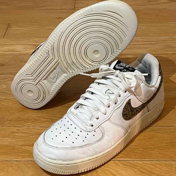 Nike Air Force 1 Ivory Snake US7.5 - Picture 1 of 9